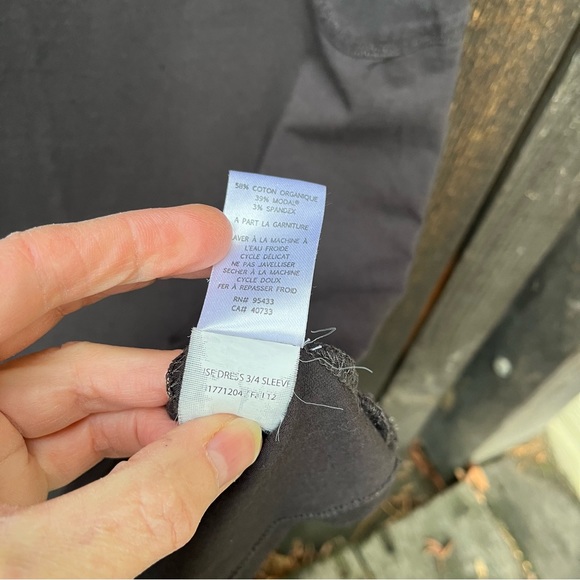 Horny Toad Taupe 3/4 Sleeve Muse Dress Sz S - Picture 10 of 15